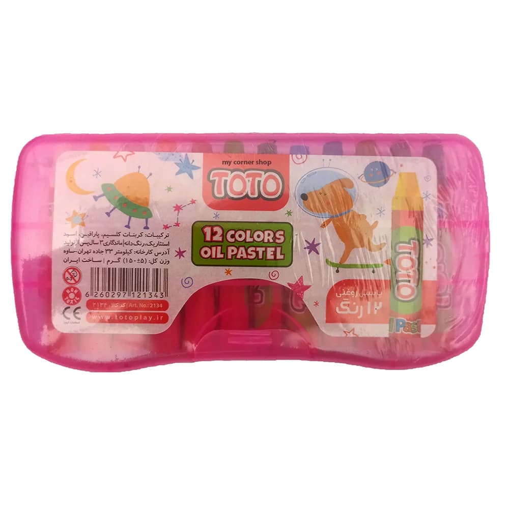 پاستل 12رنگ TOTO کد 014