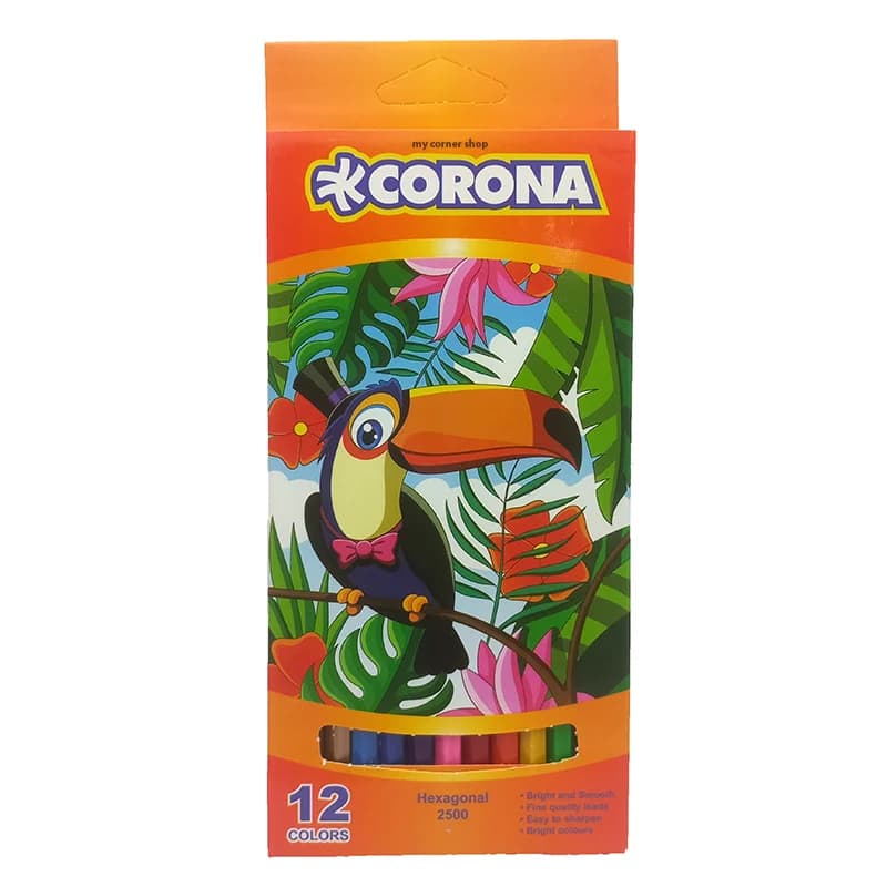 مداد رنگی 12رنگ CORONA کد 012