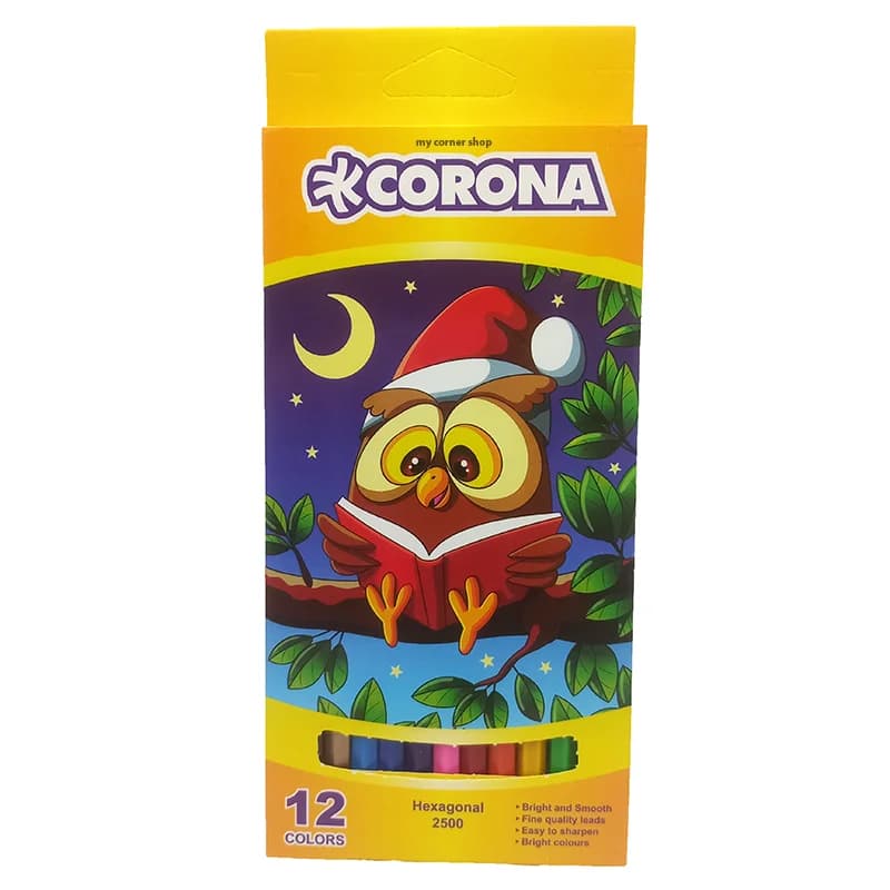 مداد رنگی 12رنگ CORONA کد 011