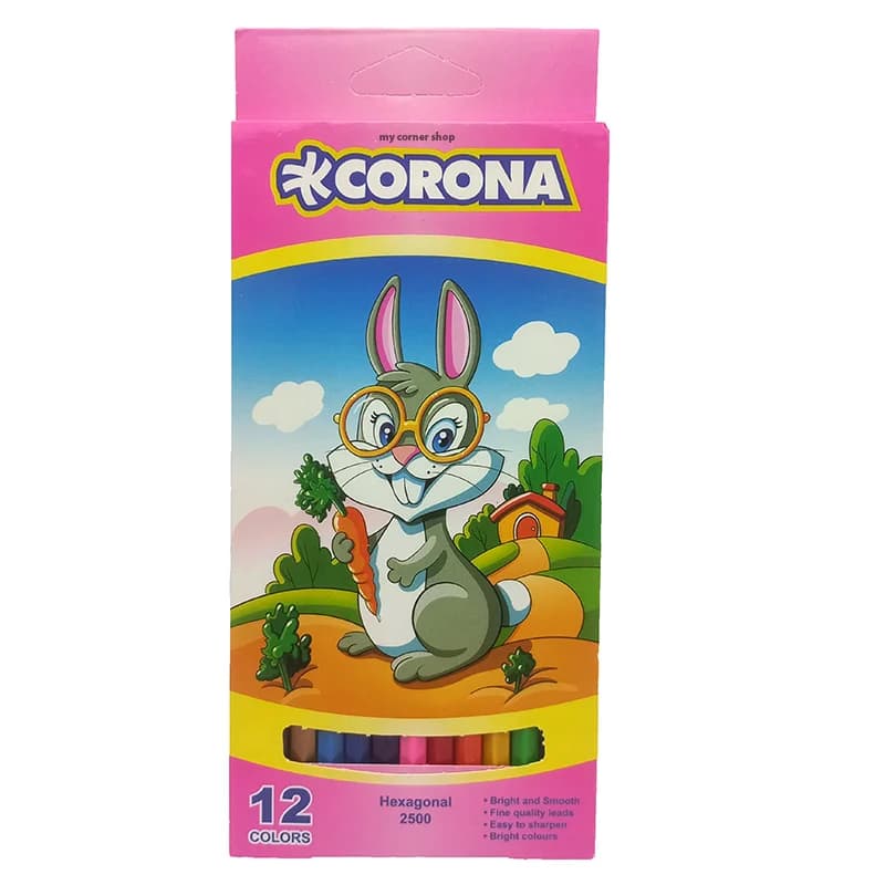 مداد رنگی 12رنگ CORONA کد 010