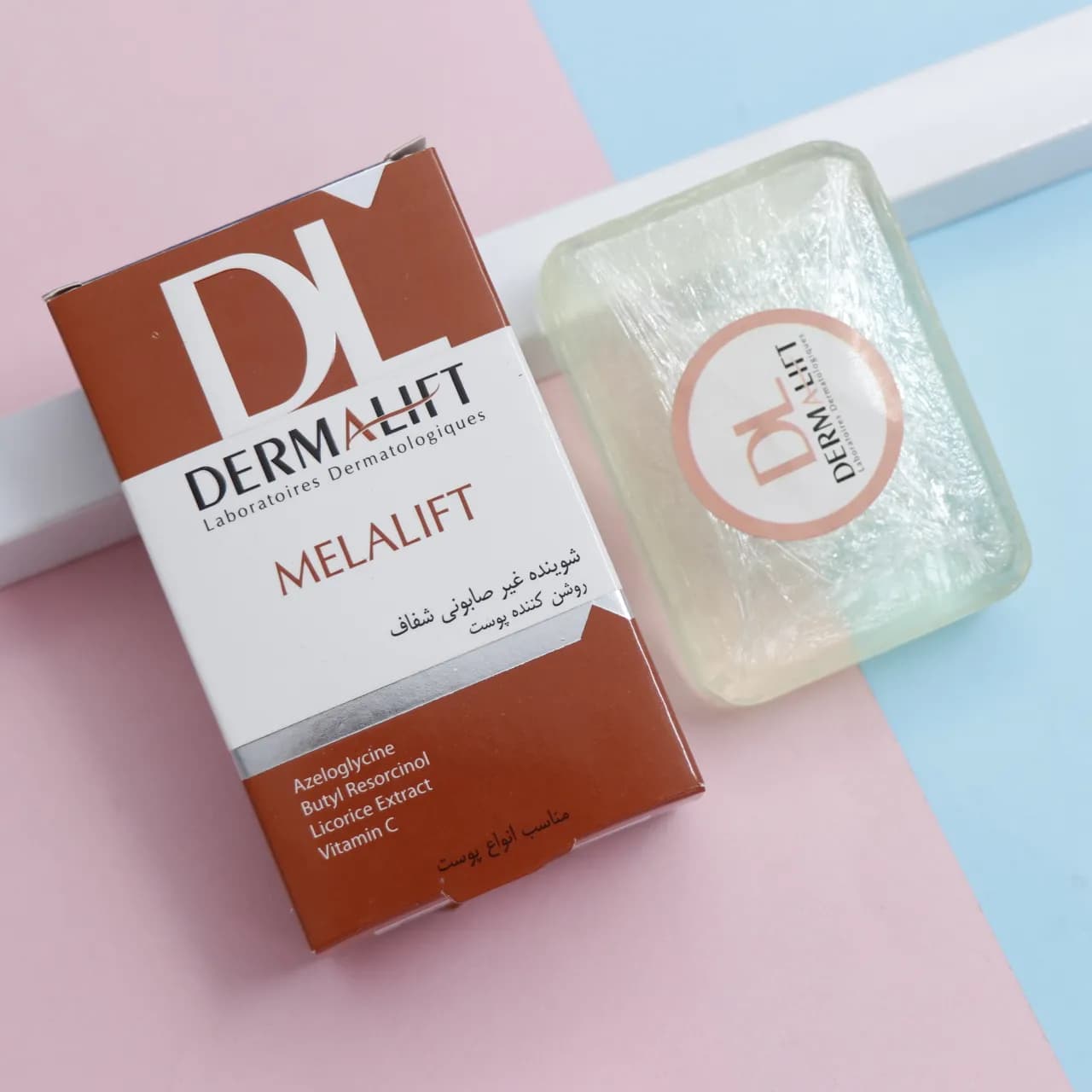 شوینده غیر صابونی شفاف روشن کننده پوست درما لیفت DERMA LIFT و 100گرم 92310 — تصویر ۲