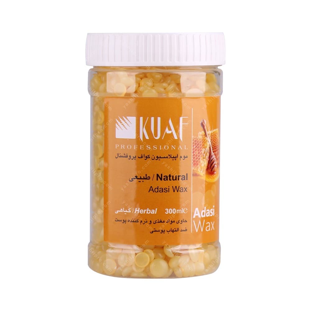 موم اپیلاسیون عدسی کواف مدل natural حجم 300 میلی لیتر
