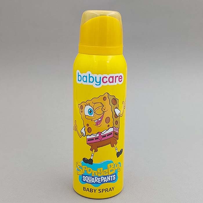 اسپری خوشبو کننده بدن کودکان بیبی کر baby care مدل باب اسفنجی حجم 120 میل 92832