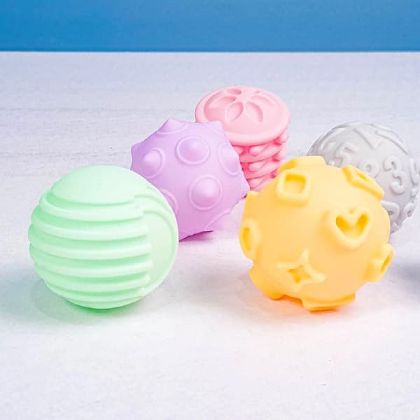 پوپت توپ حسی سیلیکونی شش عددی Soft Balls — تصویر ۲