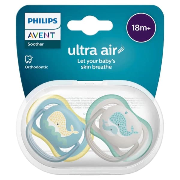 پستانک اونت دو عددی اولترا ایر +18 ماه وال Ultra Air — تصویر ۳