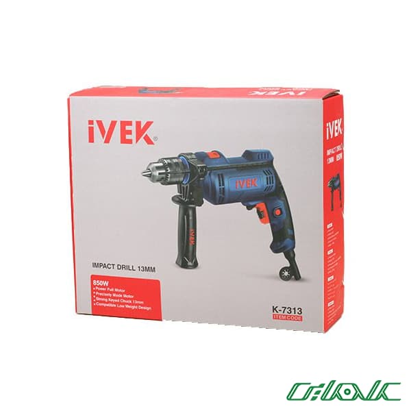 دریل چکشی ایوک مدل K-7313 (سه نظام 13) — تصویر ۳