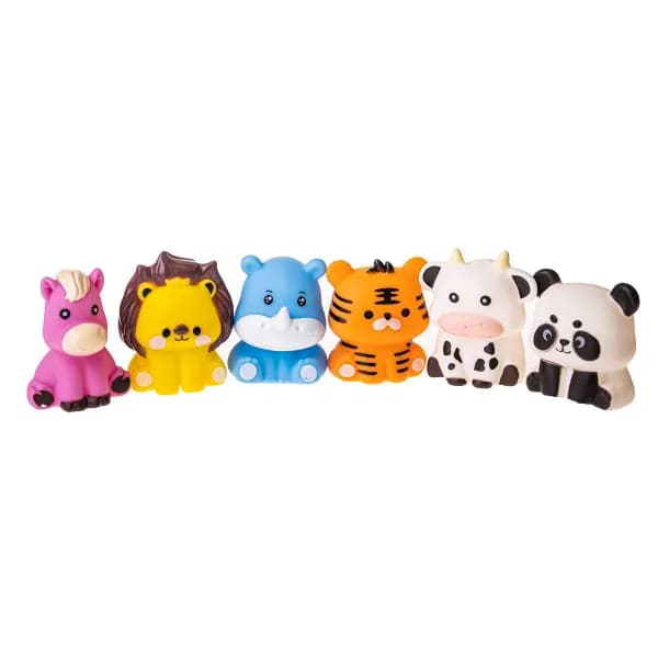 پوپت حمام حیوانات شش عددی baby toy