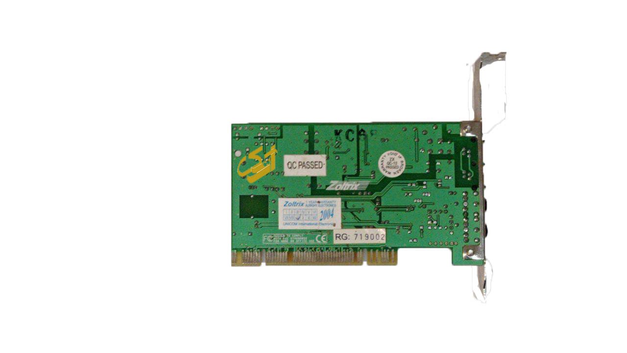 فکس مودم داخلی zoltrix مدل fx_3986 pci lan — تصویر ۲