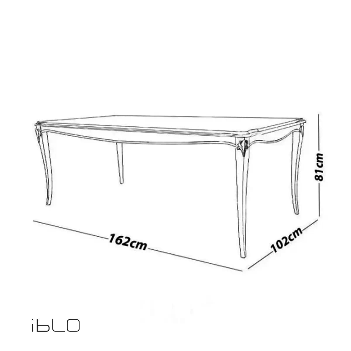میزنهارخوری نئوکلاسیک 6 نفره لاپند (خودرنگ) — تصویر ۸