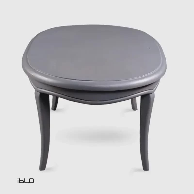 میز جلومبلی بیضی چوبی لنا (طوسی) — تصویر ۳