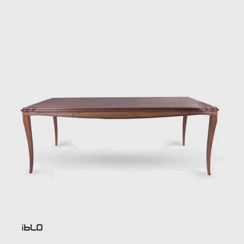 میز نهارخوری نئوکلاسیک 8 نفره لاوین (گردویی) — تصویر ۲