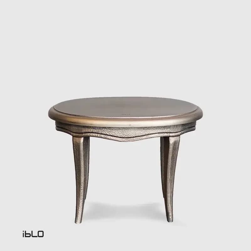 میز عسلی نئوکلاسیک لنا (بژ روشن) — تصویر ۳