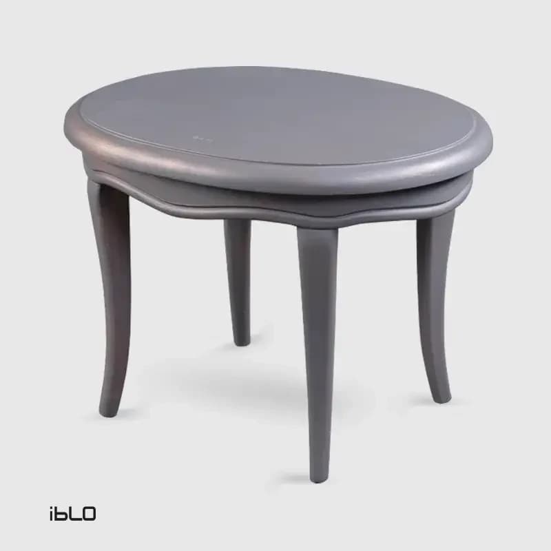 میز عسلی نئوکلاسیک لنا (طوسی) — تصویر ۳