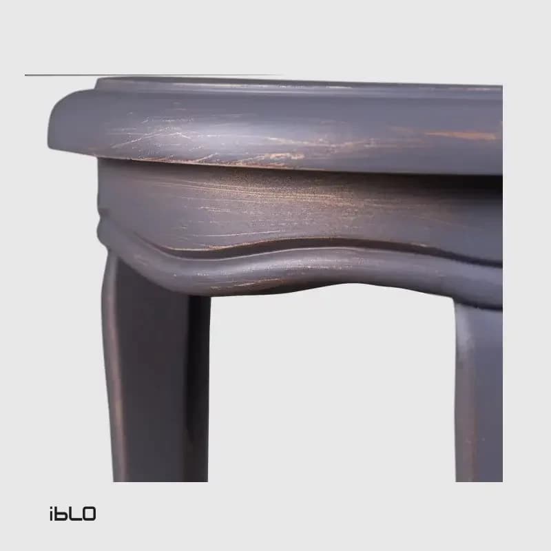 میز عسلی نئوکلاسیک لنا (طوسی) — تصویر ۵