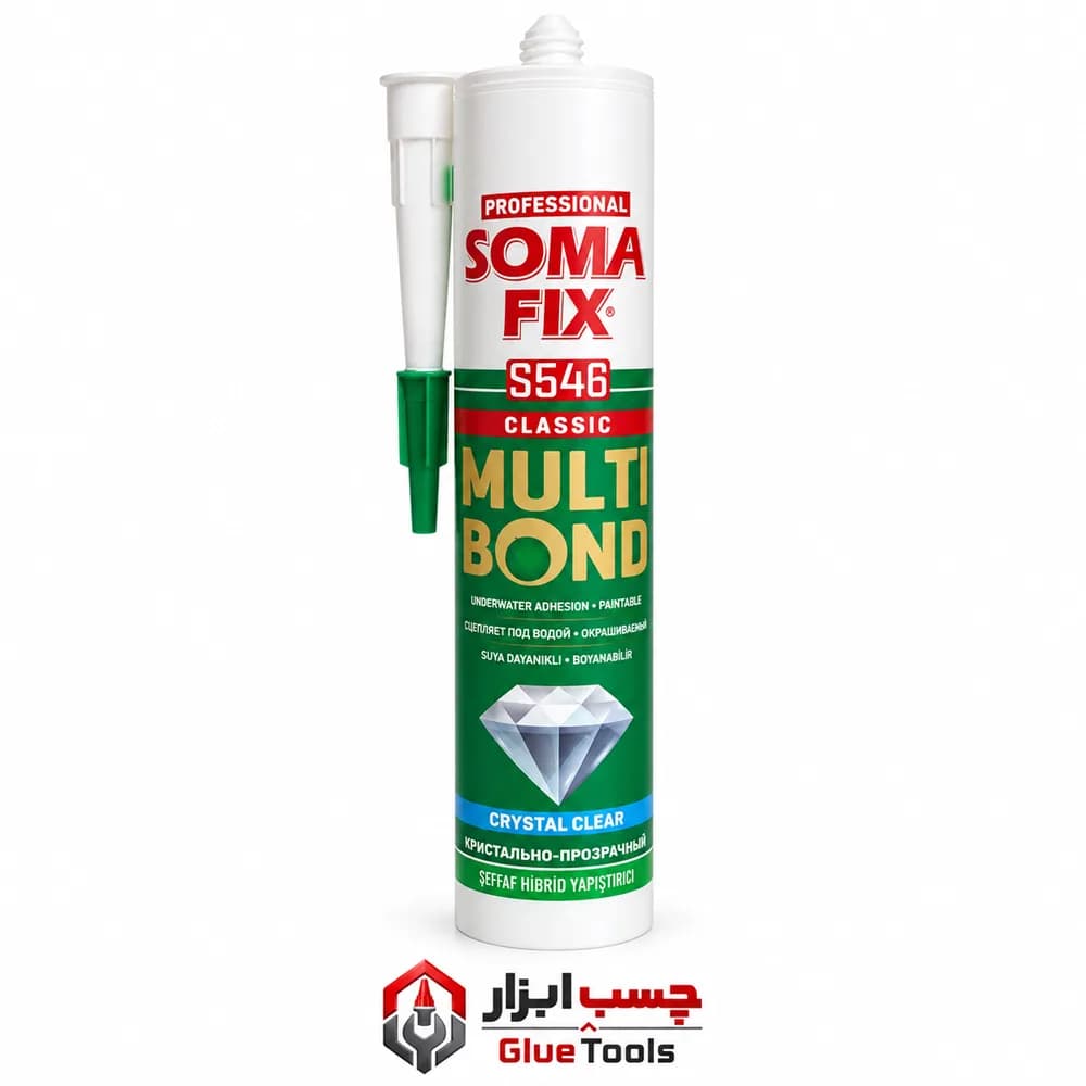 چسب هیبرید پلیمر کریستال (فوق شفاف) سومافیکس S546