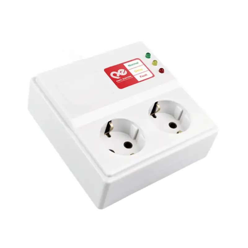 محافظ ولتاژ ۲ خانه مناسب یخچال و فریز با کابل 5 متری پارت الکتریک