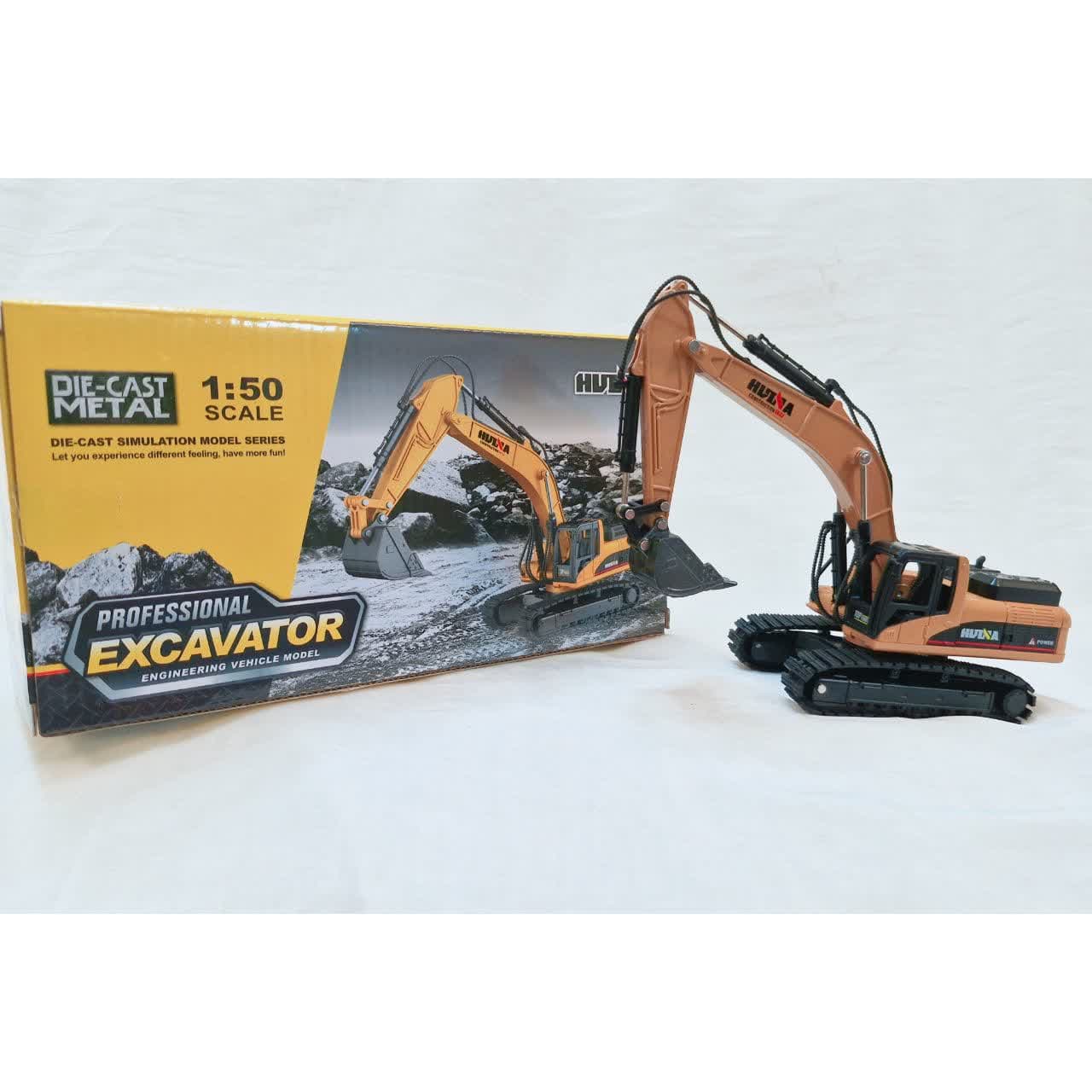 ماکت فلزی بیل مکانیکی برند هوینا مقیاس 1.50