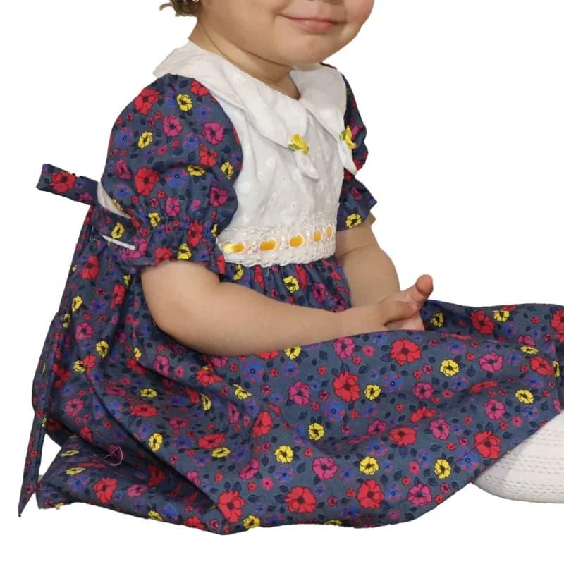 لباس دخترانه نینای مدل میانا طرح مبینا سایز 4 کد 104184