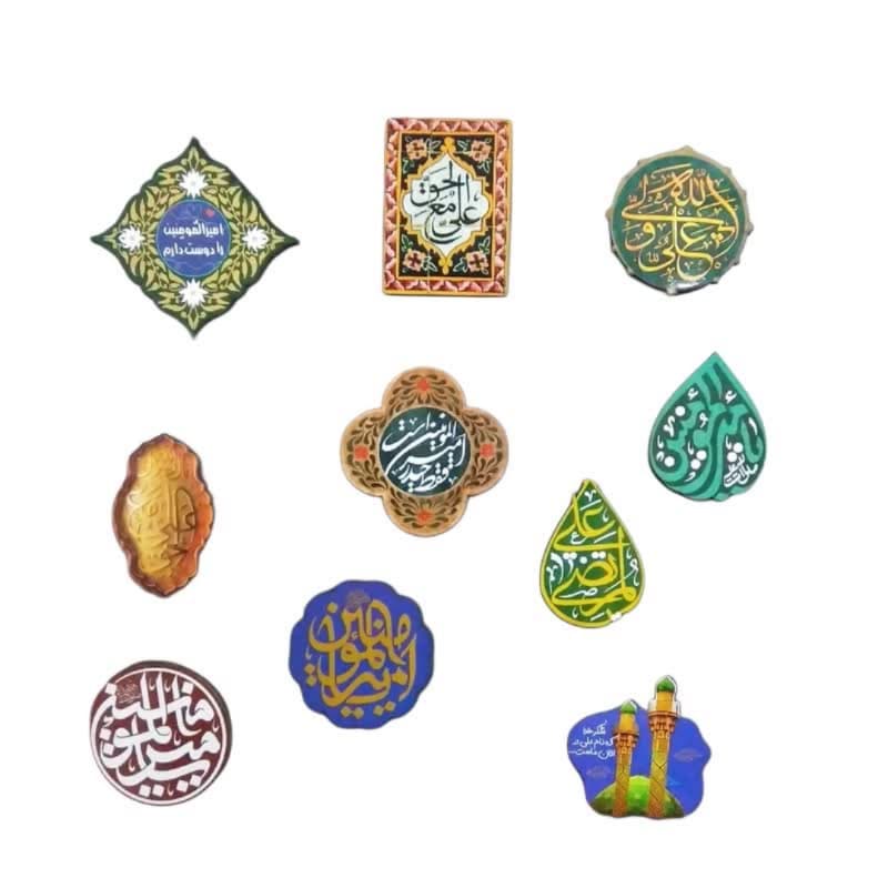 مگنت آهنربایی طرح غدیر و امیرالمومنین ع ابعاد حدودی 5در7سانت کد 104041 — تصویر ۲