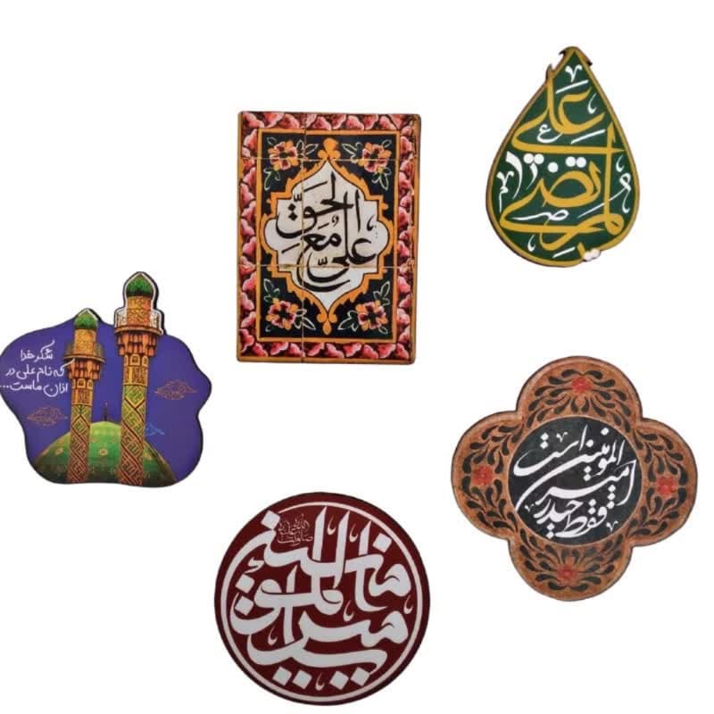 مگنت آهنربایی طرح غدیر و امیرالمومنین ع ابعاد حدودی 5در7سانت کد 104041 — تصویر ۴