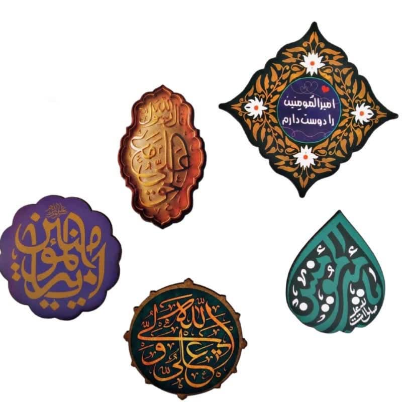مگنت آهنربایی طرح غدیر و امیرالمومنین ع ابعاد حدودی 5در7سانت کد 104041 — تصویر ۳
