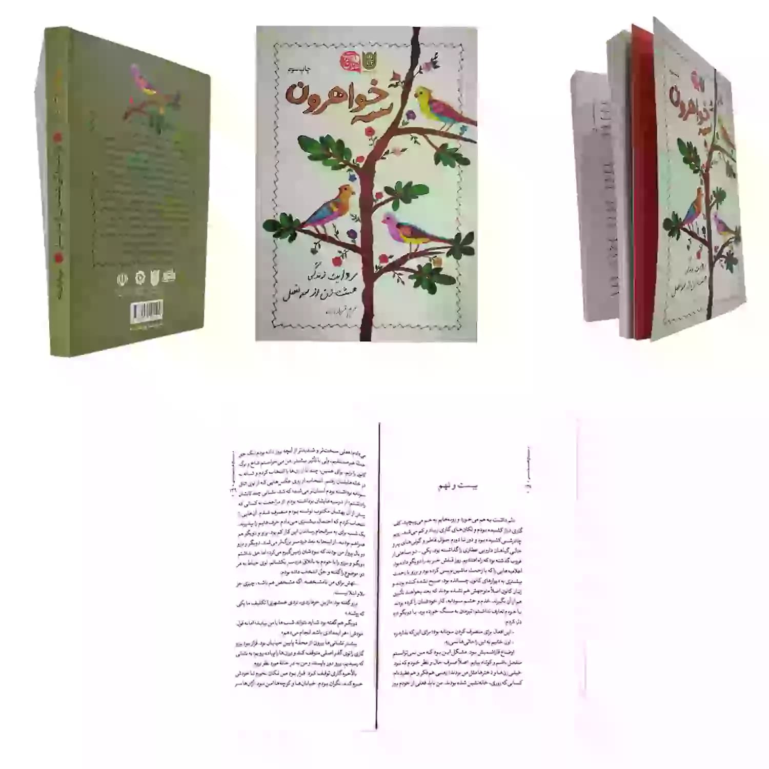 کتاب سه خواهرون-روایت زندگی هشت زن از سه فصل-مجموعه خاندان عزت1-ستاره ها کد 104034 — تصویر ۶