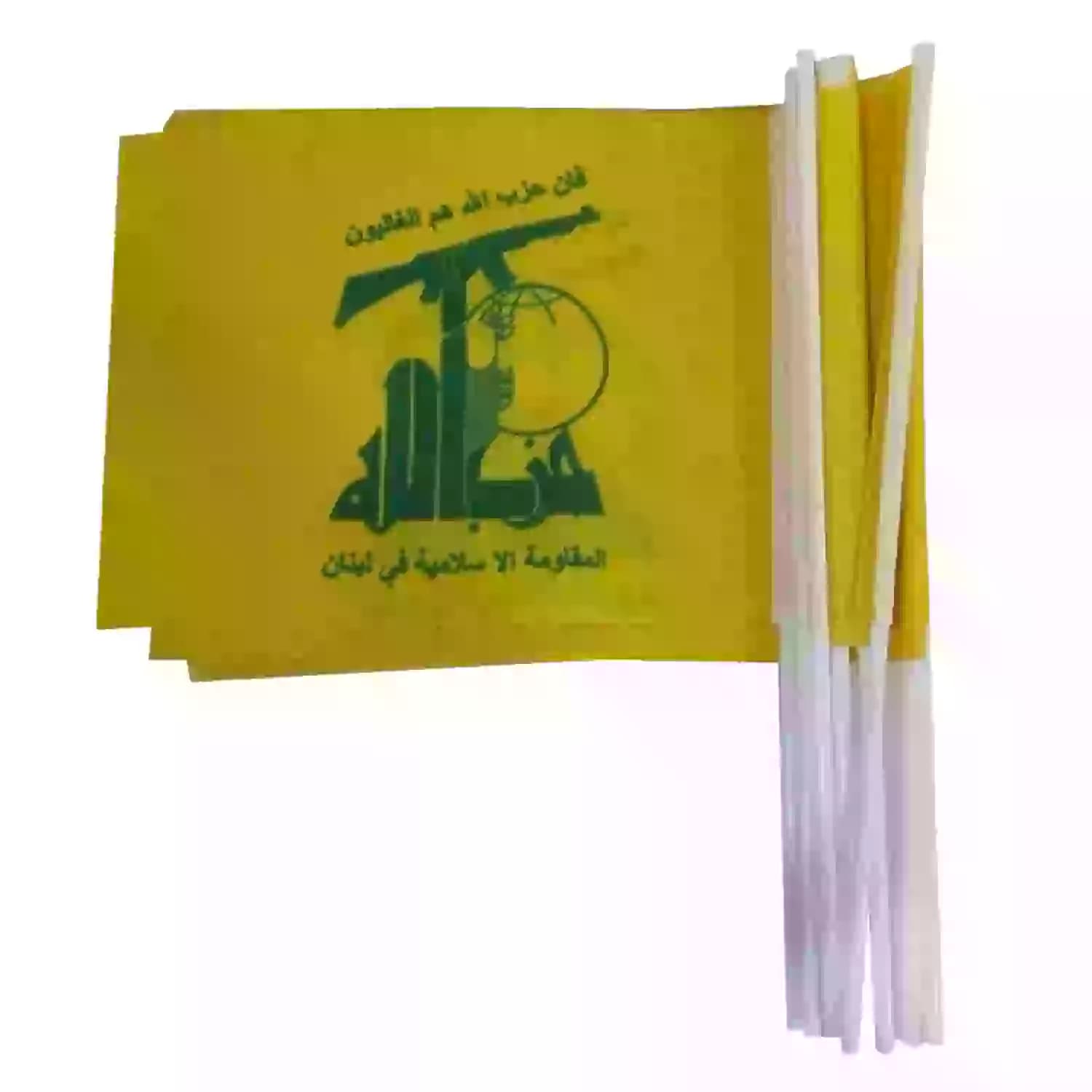 پرچم فلامنت حزب الله پرچم دستی 30در40سانت بسته 25تایی کد 104026 — تصویر ۲