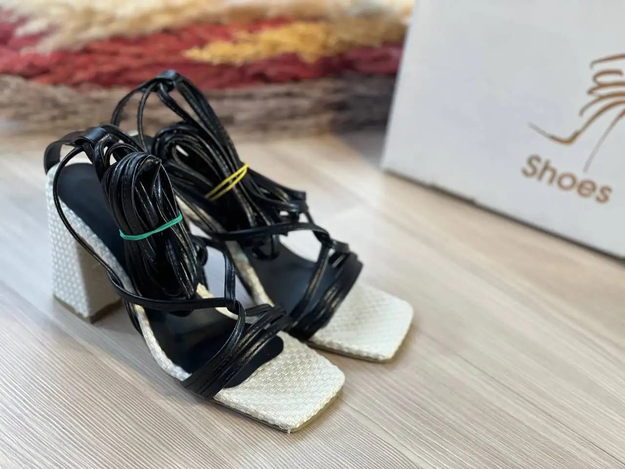 صندل تابستانی بندی (مشکی) کد 4654 — تصویر ۲