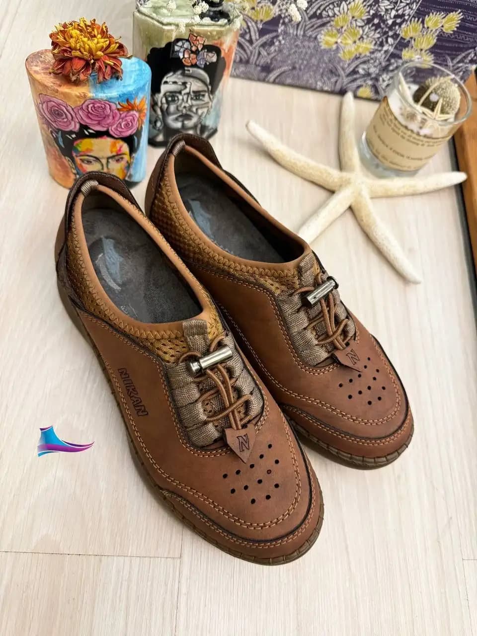 کفش طبی اصل تبریز (قهوه ای) کد 4621