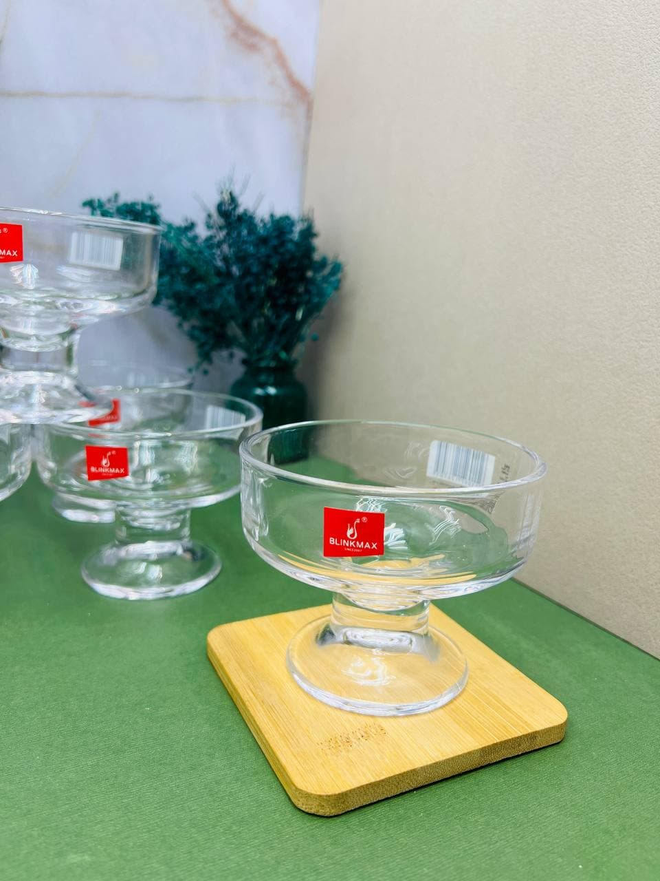 بستنی خوری بلور پایه دار بلینک مکس KTY6203 — تصویر ۵