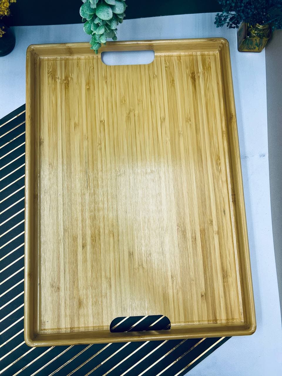 سینی چوبی بامبو بزرگ bm125 — تصویر ۲