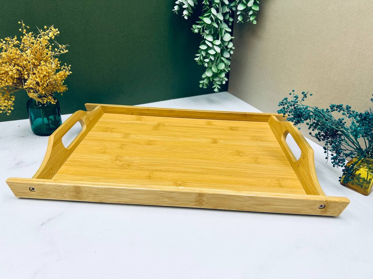 سینی چوبی بامبو متوسط bm117 — تصویر ۳