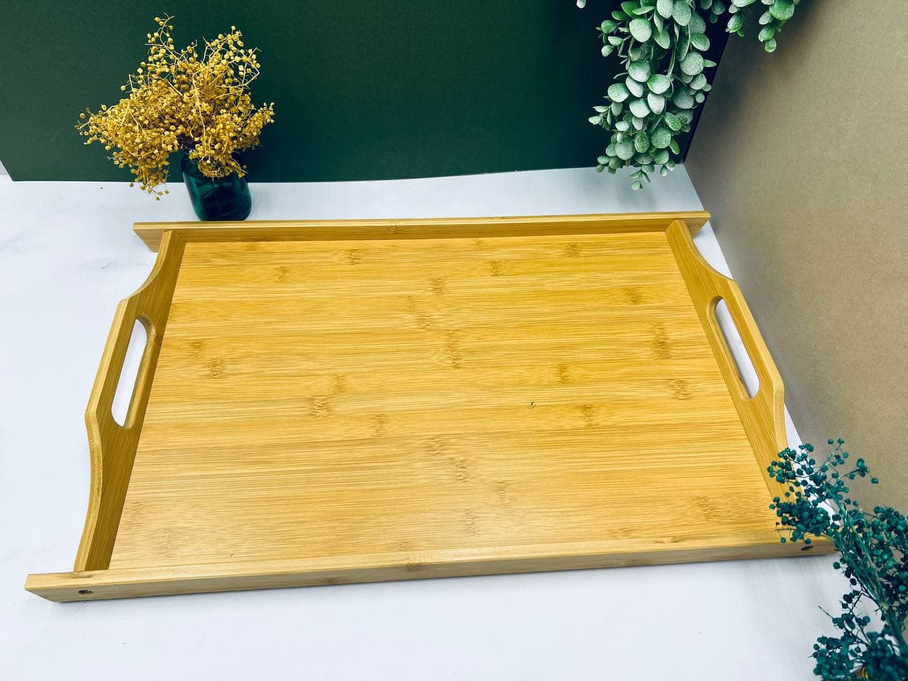سینی چوبی بامبو بزرگ bm116 — تصویر ۵