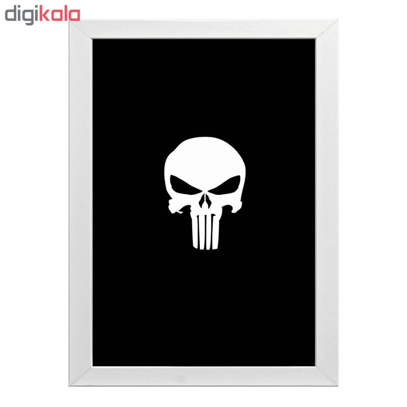 تابلو طرح اسکلت punisher skull کد t36 — تصویر ۳