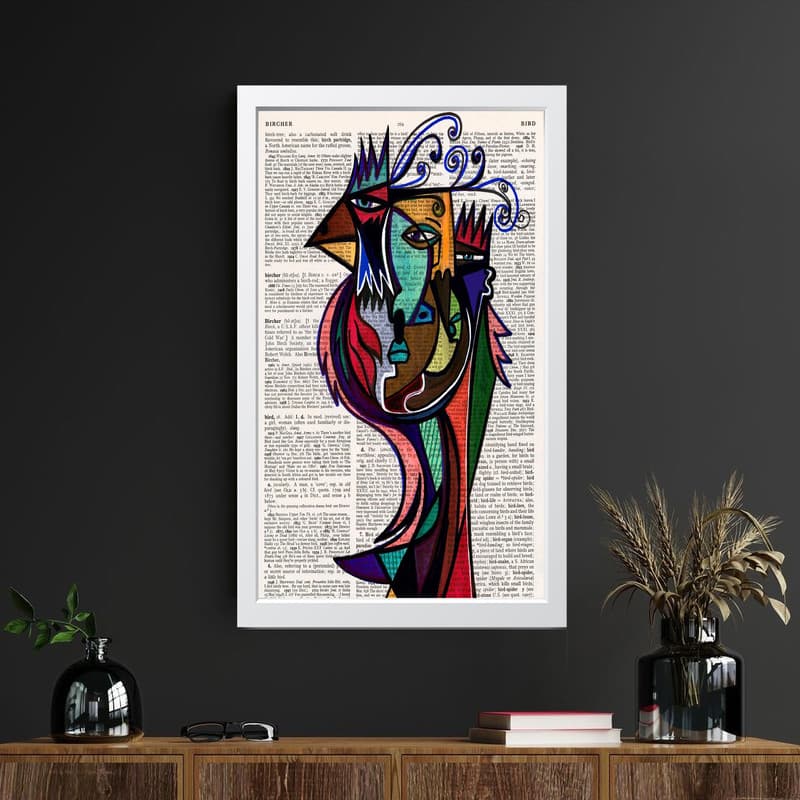 تابلو مدل دکوراتیو چهره در چهره کد G14-39 — تصویر ۴
