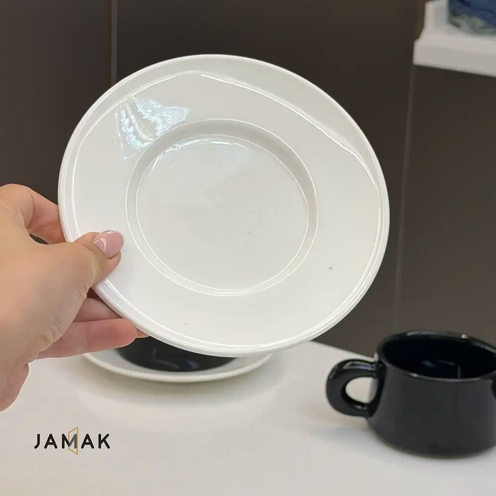 فنجان نعلبکی لته Black & White – یک عددی — تصویر ۵