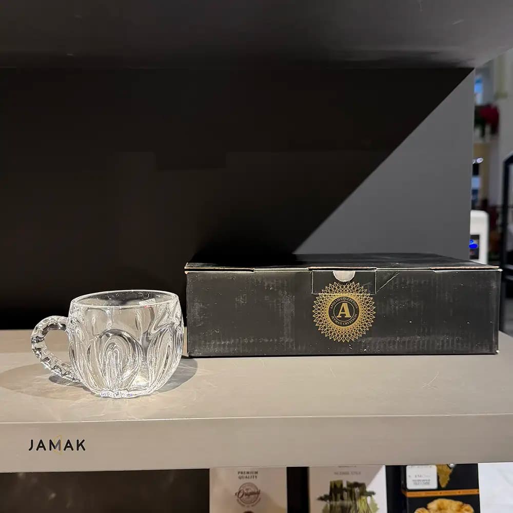 فنجان کریستال Jeymax طرح آپولو بسته 6 عددی — تصویر ۵