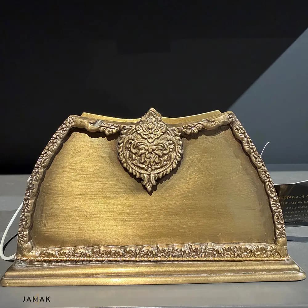 جا دستمال برنجی سه‌گوش ریور کد 24700