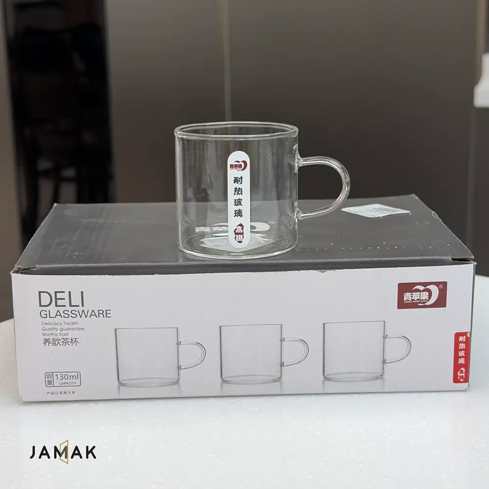 فنجان قهوه خوری پیرکس 130 میل Deli Glassware – یک عددی — تصویر ۵