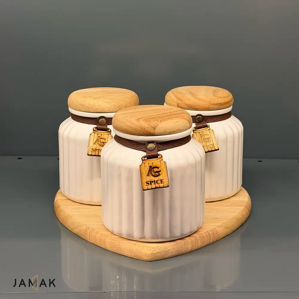 ست ادویه قلبی 3 پارچه AG کد 8008