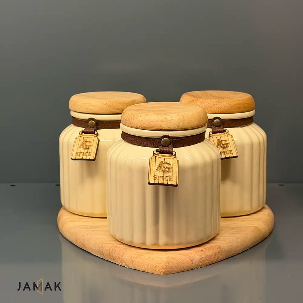 ست ادویه قلبی 3 پارچه AG کد 8008 — تصویر ۴