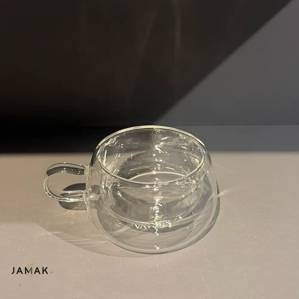 فنجان قهوه خوری دوجداره بزرگ lerava – یک عددی — تصویر ۲