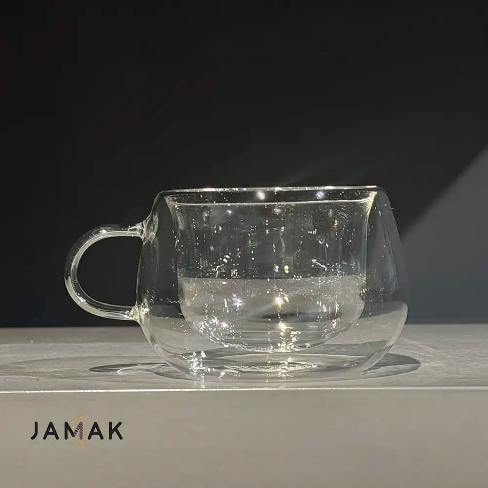 فنجان قهوه خوری دوجداره کوچک lerava – یک عددی — تصویر ۳