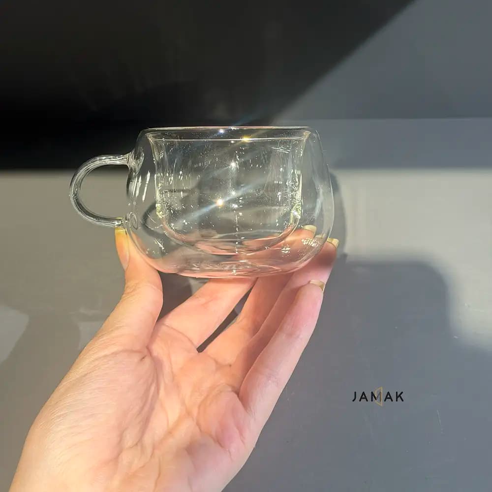 فنجان قهوه خوری دوجداره کوچک lerava – یک عددی — تصویر ۵