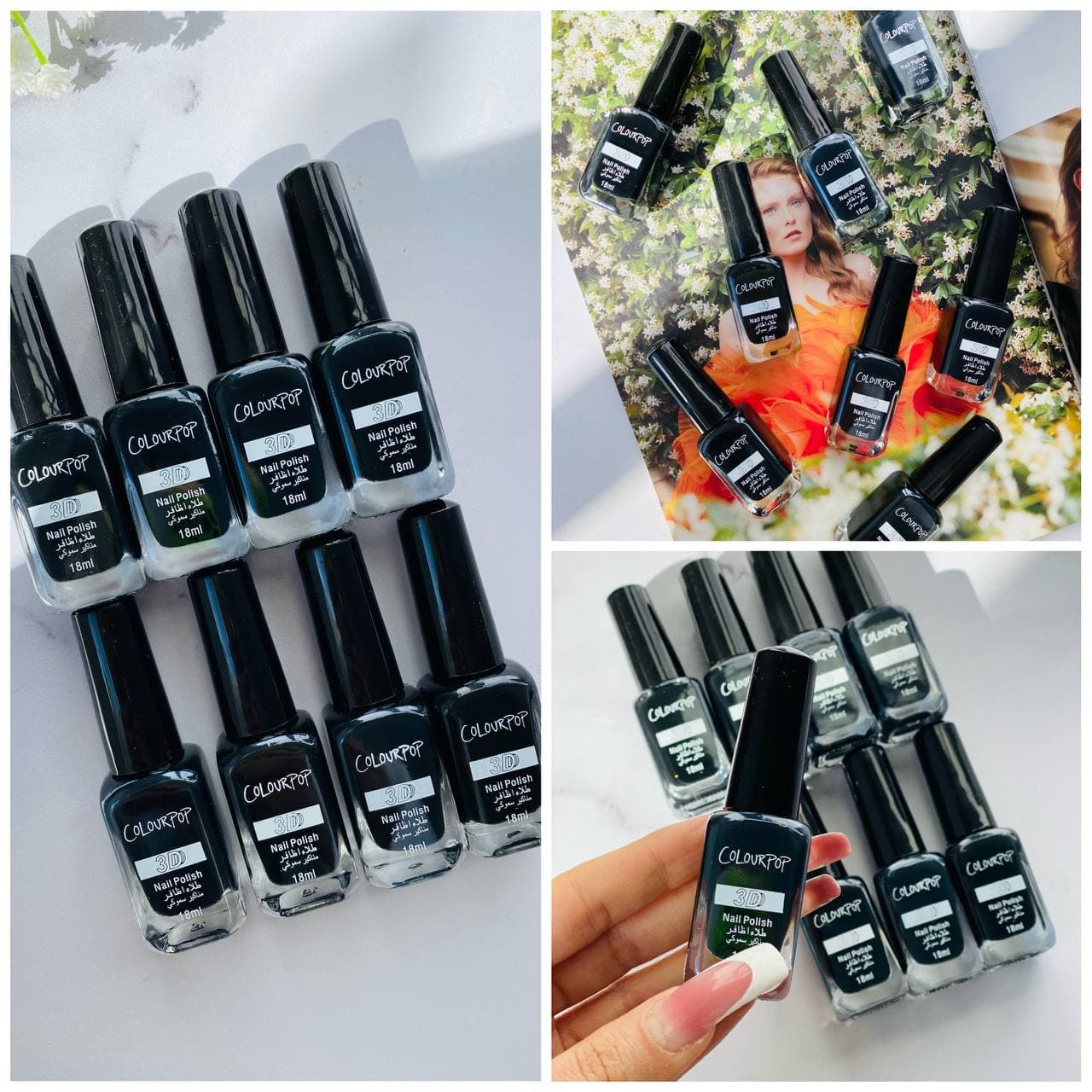 لاک ناخن سه بعدی مشکی برند کالرپاپ ( colourpop ) — تصویر ۶