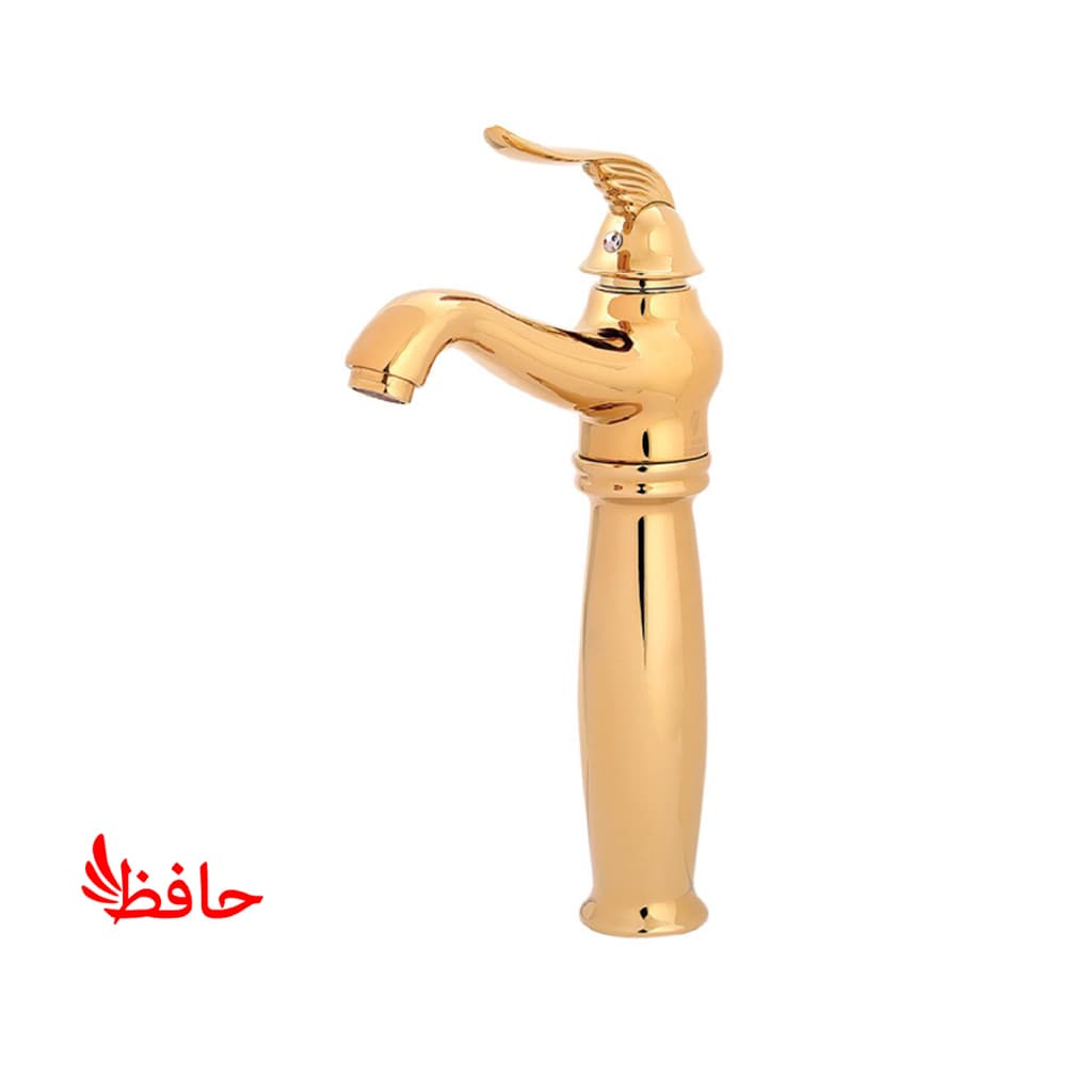 شیر روشویی پایه بلند سمپو مدل یوشیتا طلایی