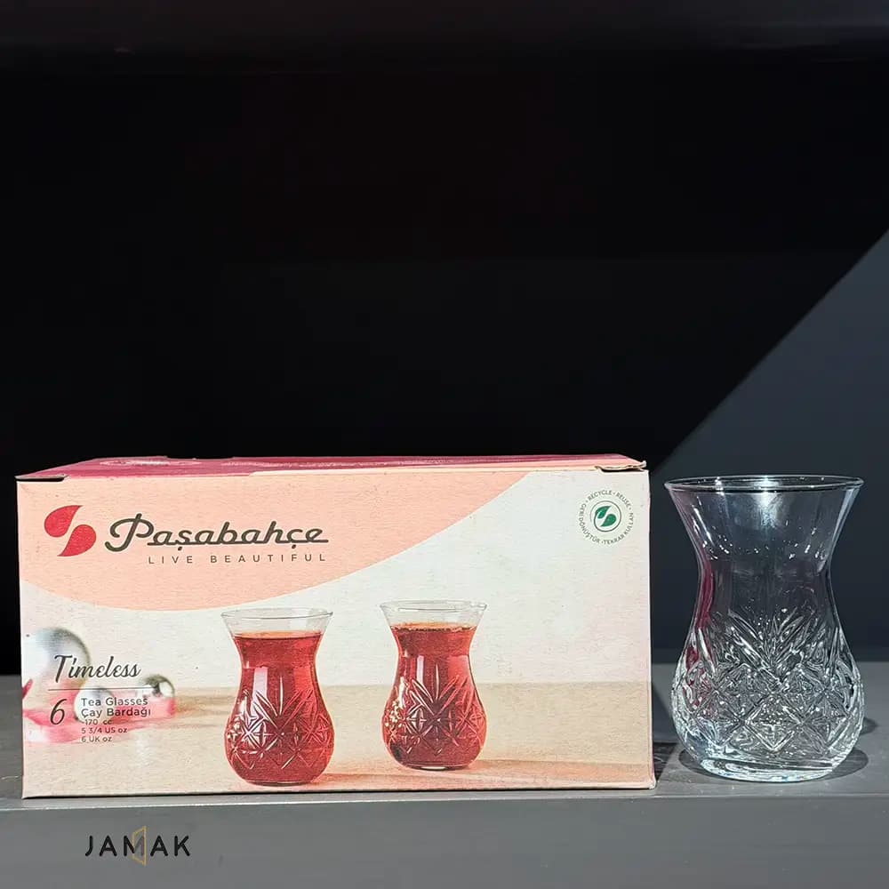 استکان پاشاباغچه مدل تایملس کد 82881 بسته 6 عددی — تصویر ۵