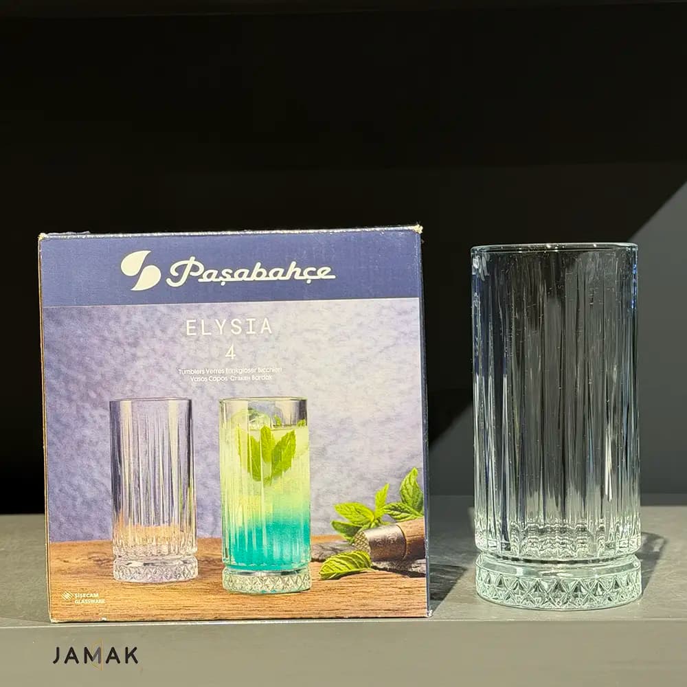لیوان پاشاباغچه مدل الیسیا کد 520125 بسته 4 عددی