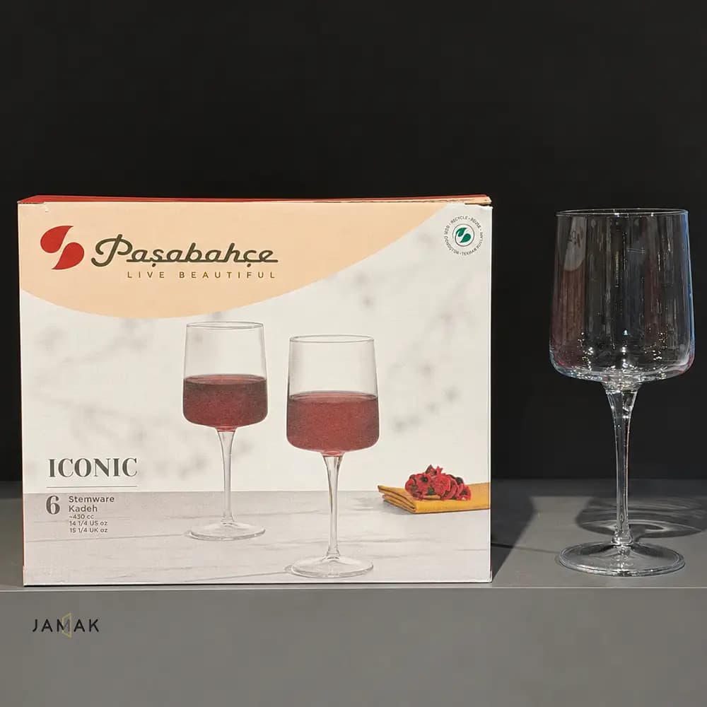 گیلاس پاشاباغچه مدل ایکونیک کد 440507 بسته 6 عددی