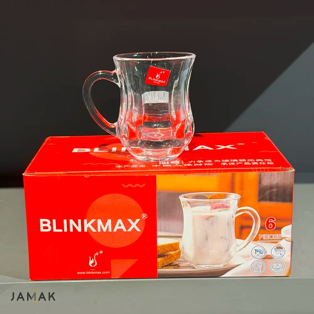 فنجان چای خوری بلینک مکس مدل دیم کد 146 بسته 6 عددی